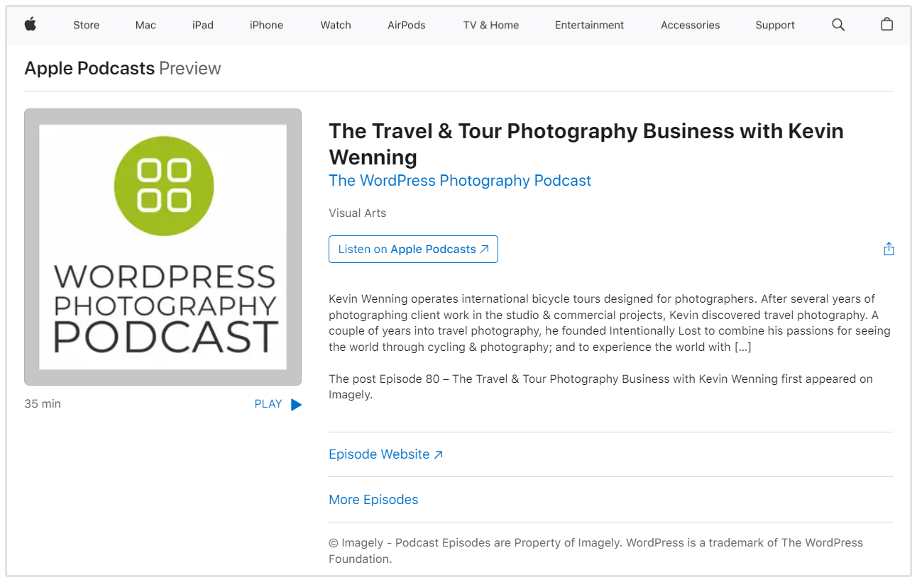 Podcast de photographie